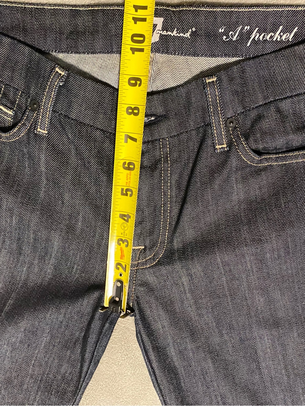 7 For All Mankind Dark Blue Flare Jeans - Picture 5 of 13